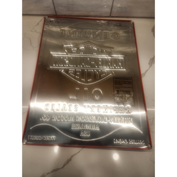 Harley Davidson Metal Tin Sign Logo Ande Rooney 17x13" Mancave Motorcycle - Picture 7 of 9